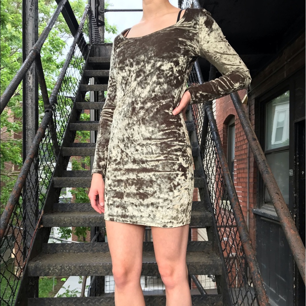 Green Velvet Forever 21 Dress